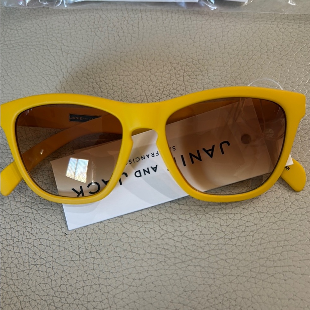 Janie and Jack Yellow Wayfarer Sunglasses